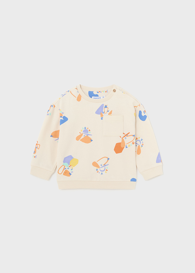 detail Baby relaxed fit print sweatshirt