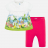 detail  Baby girl's drawings and leggings t-shirt set