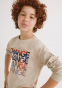 náhled T-shirt with long sleeves with graphics for a boy ECOFRIENDS