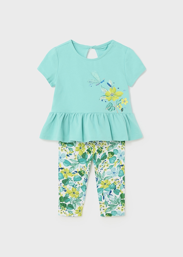 Baby 2 piece set with ruffle