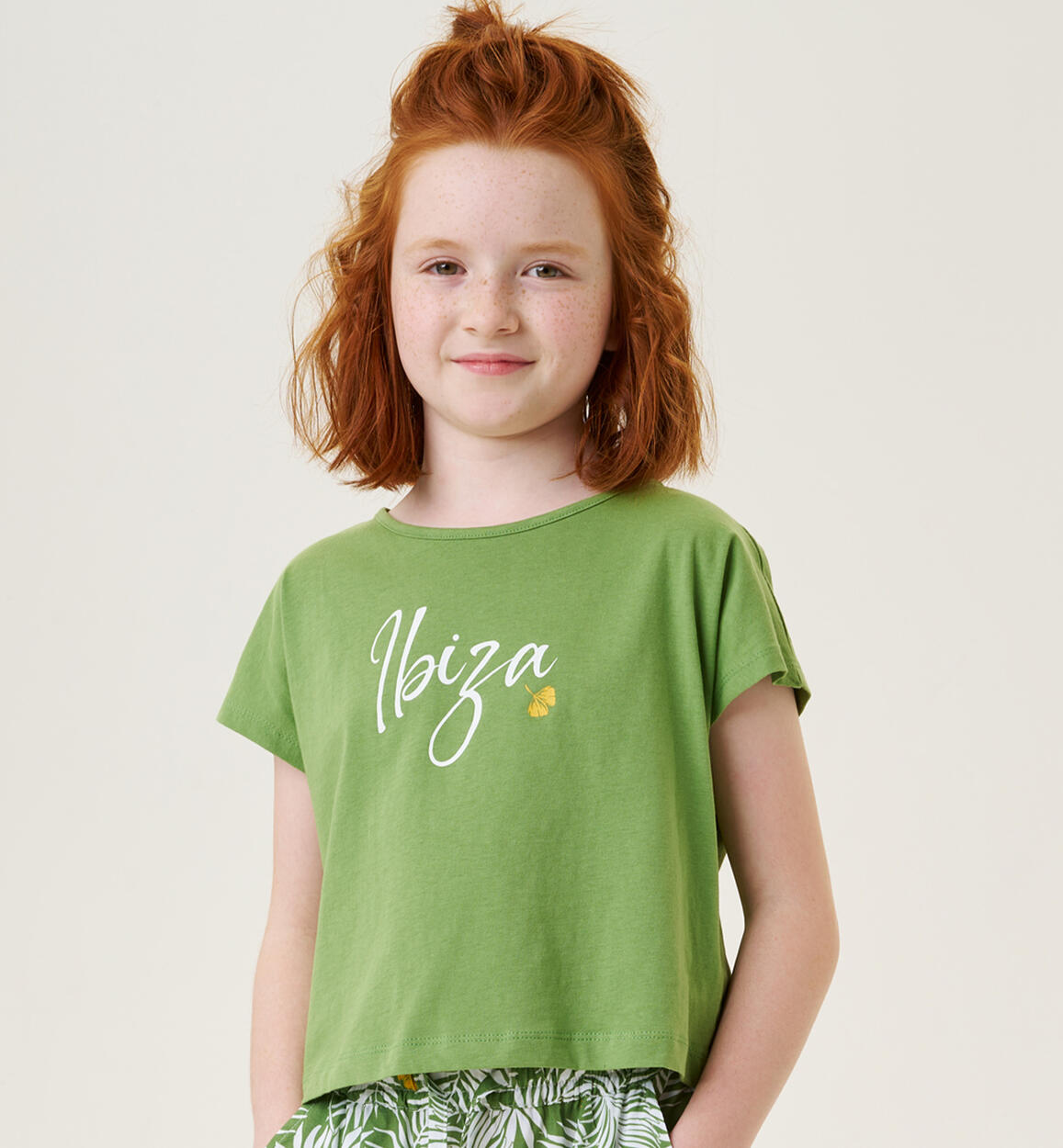 Girl's T-shirt with Ibiza print