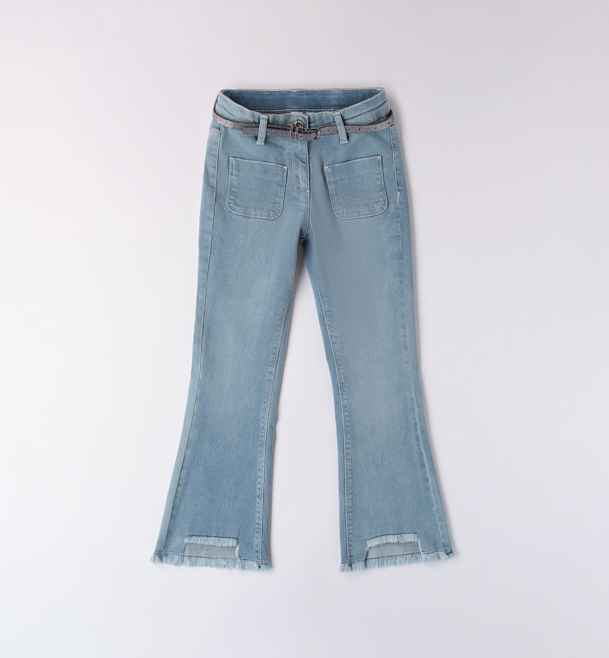 Bell jeans with glitter belt