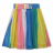 detail Dívčí plisovaná sukně, plisovaná látka má široké různobarevné pruhy BILLIEBLUSH