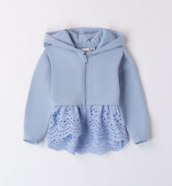 detail Light sweatshirt with broderie anglaise