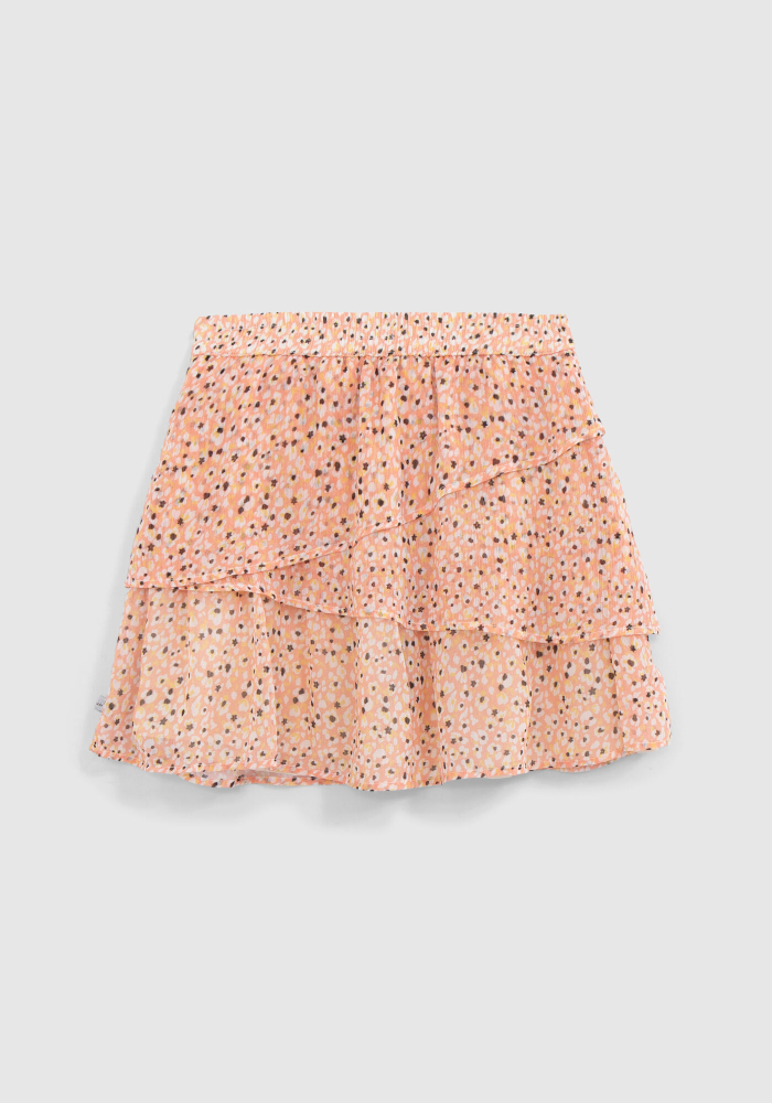 detail Girls' flower print skirt