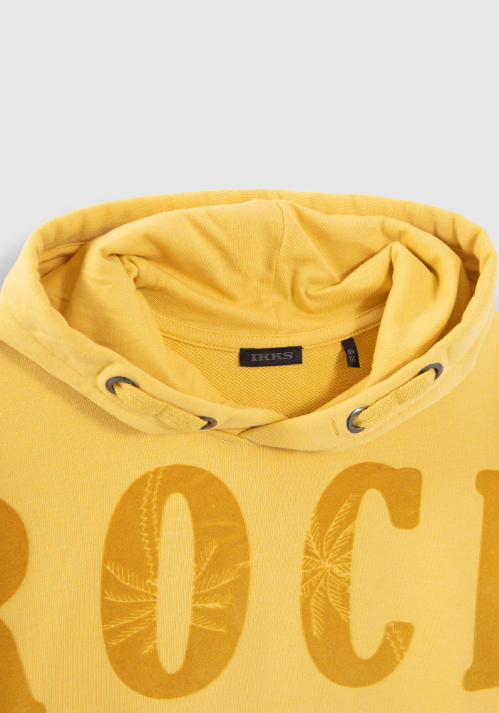 detail Hoodie with velvet slogan