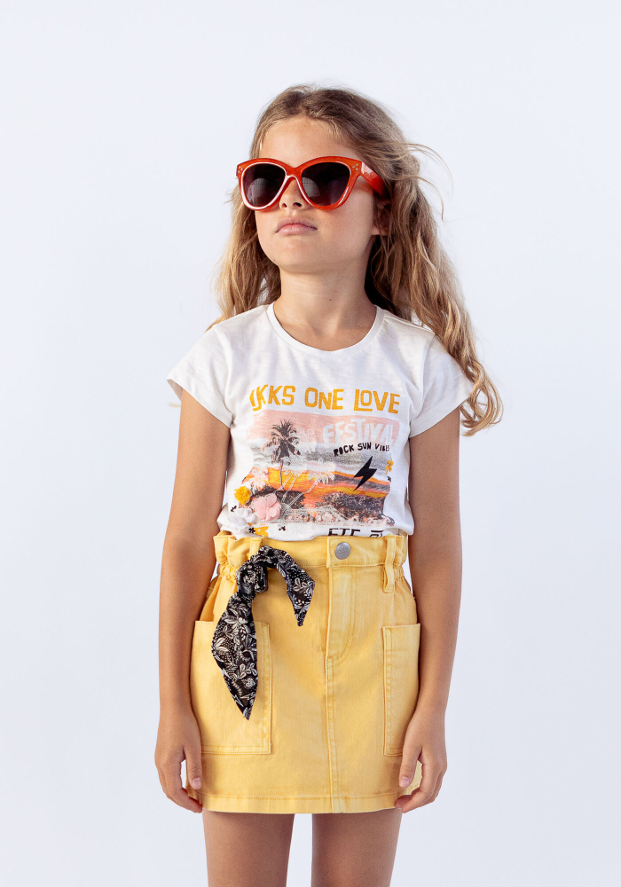 detail Girls' print T-shirt
