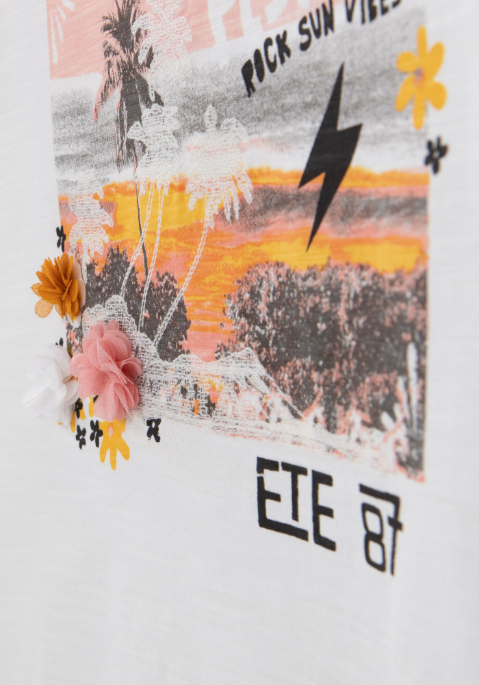 detail Girls' print T-shirt