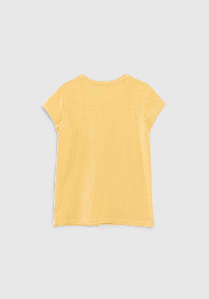 detail Girls' T-shirt with glitter heart