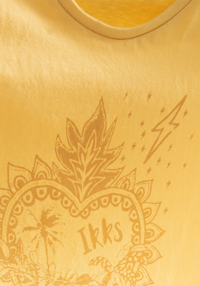 detail Girls' T-shirt with glitter heart
