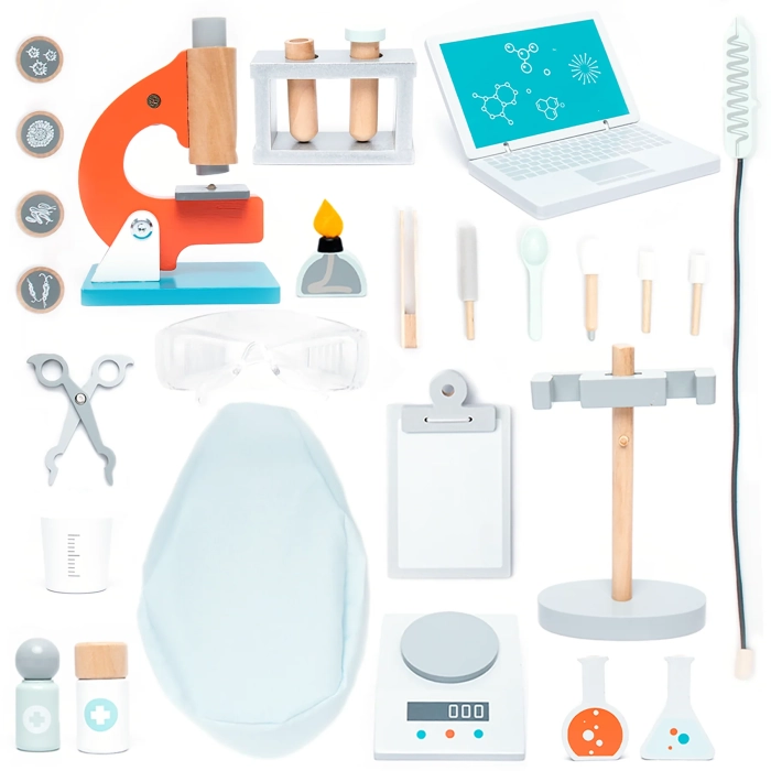 detail Dřevěná laboratorní sada pro děti UMU