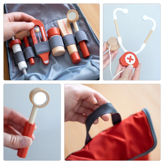 detail Dřevěná doktorská sada mini UMU