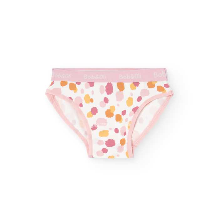 detail Dívčí kalhotky, sada 3 kusů s potiskem a v jemných barvách BOBOLI