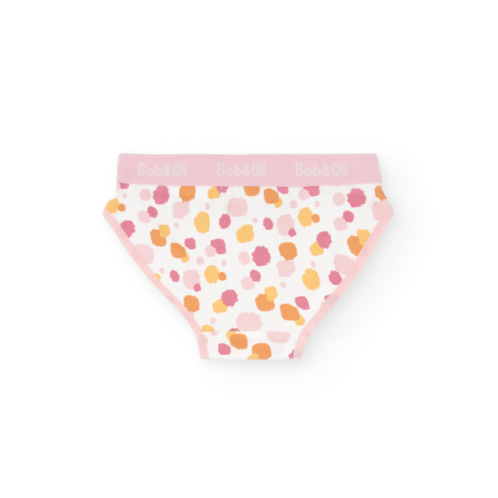 detail Dívčí kalhotky, sada 3 kusů s potiskem a v jemných barvách BOBOLI