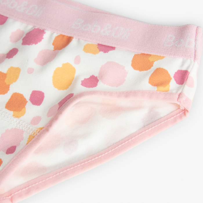 detail Dívčí kalhotky, sada 3 kusů s potiskem a v jemných barvách BOBOLI