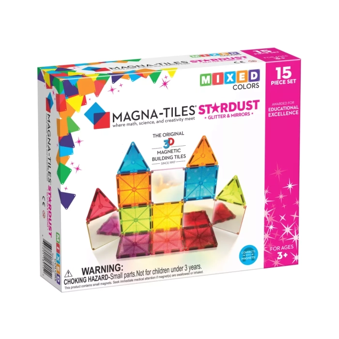 detail Magnetická stavebnice Stardust 15 dílů MAGNA-TILES