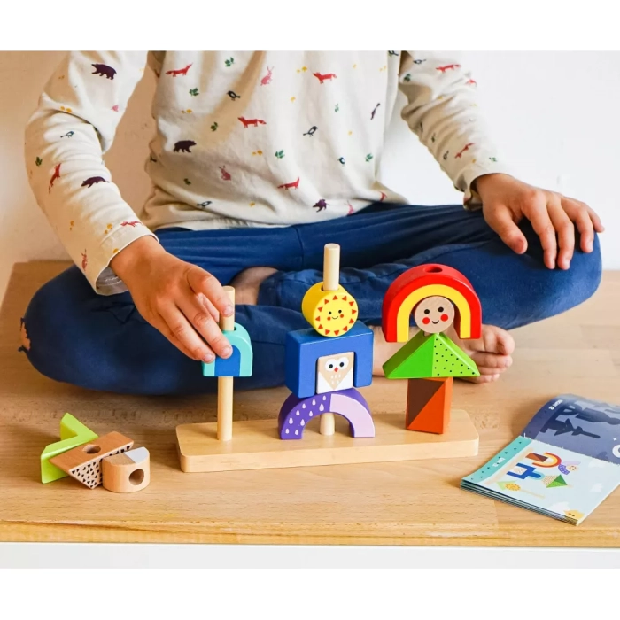 detail Dřevěná skládací sada EDUKID