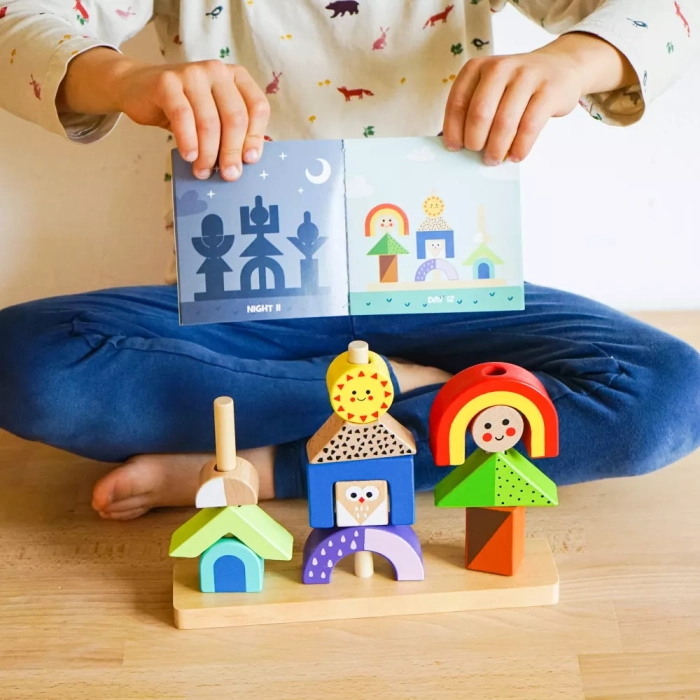 detail Dřevěná skládací sada EDUKID