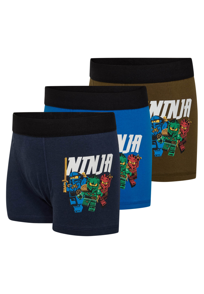 detail LEGO® NINJAGO® chlapecké boxerky – 3pack s potiskem ninja hrdinů LEGO