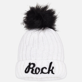 Ribbed beanie for girl