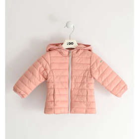 Dívčí prošívaná nylonová bunda s kapucí IDO
