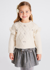 Sweater with embroidery for a girl