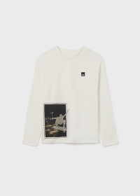 T-shirt with long sleeves with a skate motif for a boy ECOFRIENDS