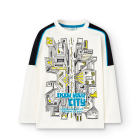 Chlapecké tričko s potiskem a dlouhým rukávem BOBOLI