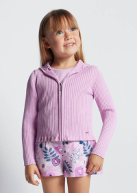 Girls' ribbed cardigan EcoVero viscose