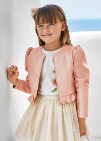 Girls' ruffle jacket