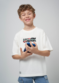 Boys' interactive QR T-shirt