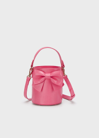 Girls' bow bucket bag