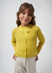 Girls' tricot cardigan EcoVero viscose