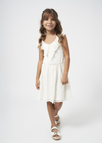 Girls' embroidered bambula dress