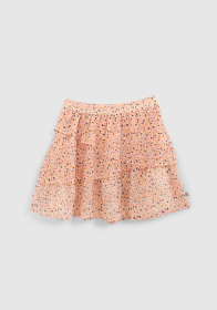 Girls' flower print skirt