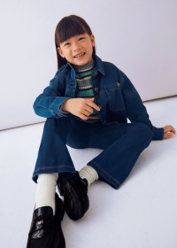 Dívčí modré džegíny s elastickým pasem MAYORAL