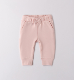 Dívčí kalhoty s mašličkou – růžové IDO