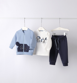 Chlapecký 3dílný set s mikinou, trikem a tepláky IDO