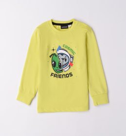 Chlapecké limetkové tričko s mimozemšťanem a kosmonautem SARABANDA