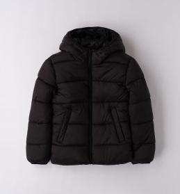 Chlapecká černá zimní bunda s kapucí SARABANDA