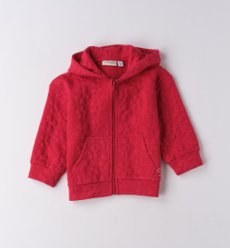 Dívčí mikina s kapucí a květinovým vzorem SARABANDA