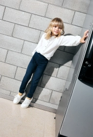 Dívčí džínové jegginy z měkkého strečového denimu BOBOLI