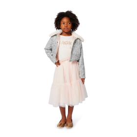 Dívčí tričko Billieblush s flitry a hvězdičkami – bavlna, dlouhý rukáv BILLIEBLUSH