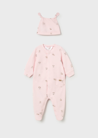 Dětský dívčí overal s potiskem a čepičkou MAYORAL