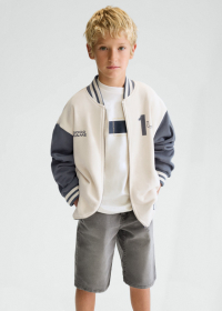 Chlapecká mikina na zip s nápisem MAYORAL