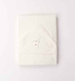 Dětská bavlněná osuška s kapucí po koupání IDO