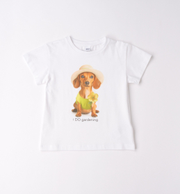 Dívčí tričko s pejskem iDO gardening IDO