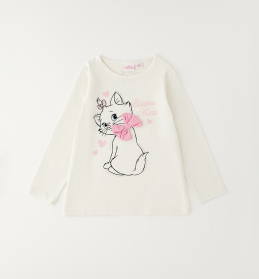 Dívčí tričko Aristocats Marie s dlouhým rukávem IDO