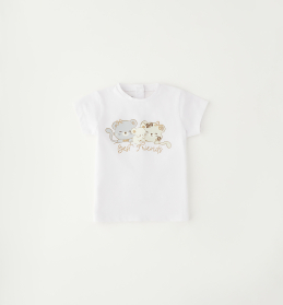 Dívčí bavlněné tričko Best Friends bílé IDO