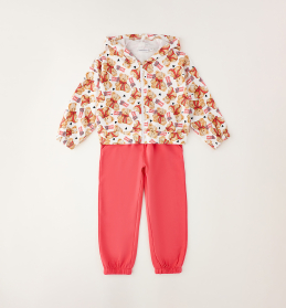 Dívčí tepláková souprava s medvídky a kapucí SARABANDA